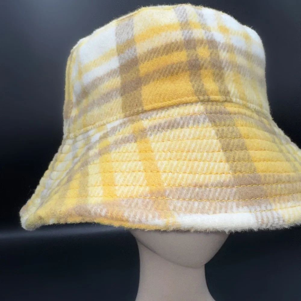 Yellow Plaid Bucket Hat